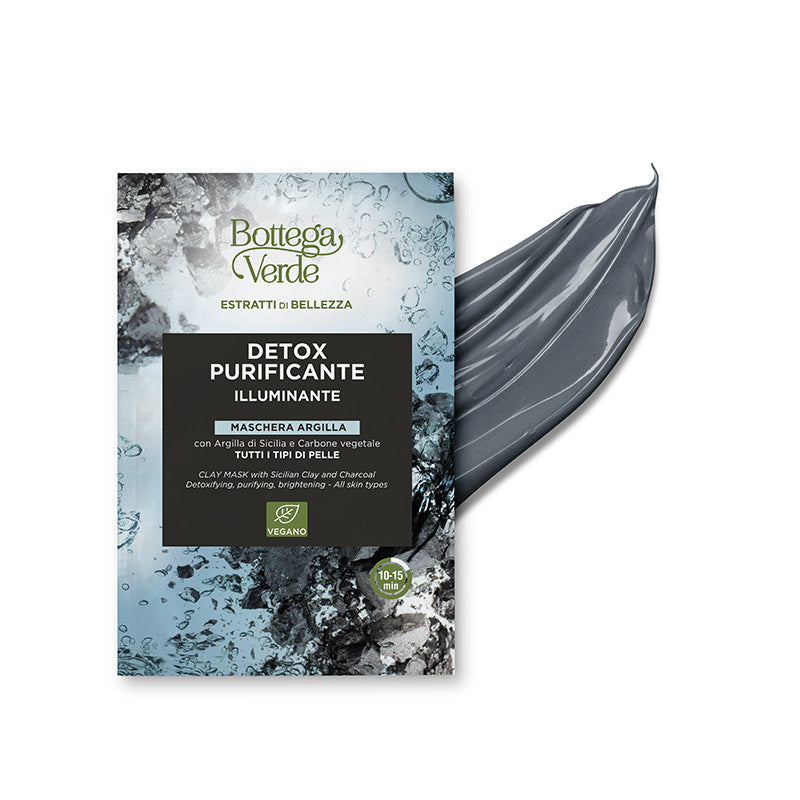 Bottega Verde- DETOX Purificante. Rensende, lysnende- MED SICILIANSK leire og trekull- ALLE hudtyper