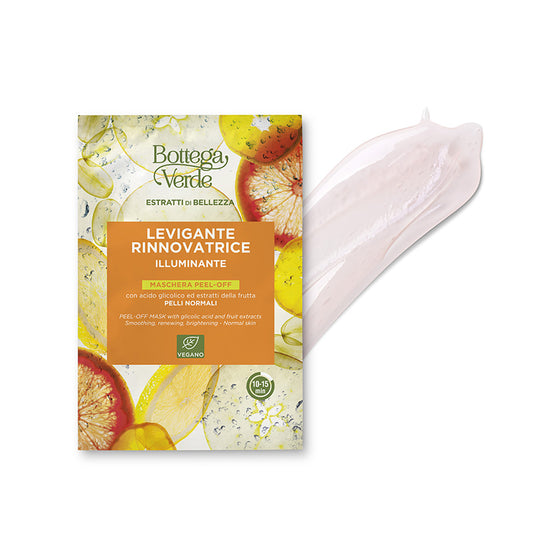 Bottega Verde-PEEL-OFF MASK -med Glykkolsyre og fruktekstrakter- Alle hudtyper