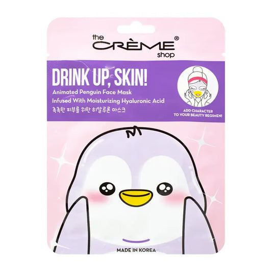 Drink Up, Skin! Penguin Mask